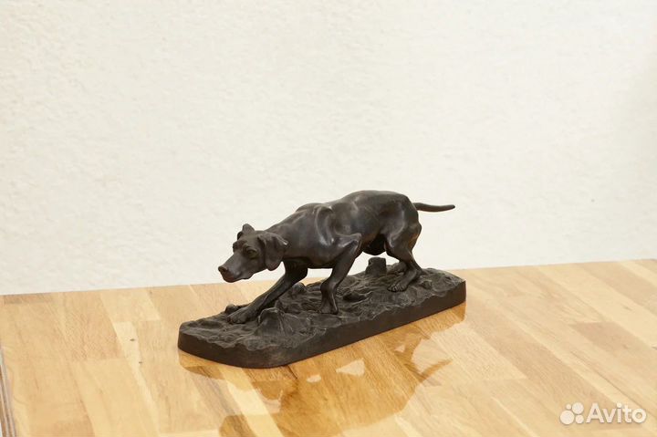 1902 г Каслинское литье кас з Поинтер на стойке