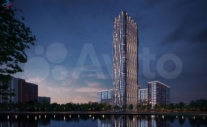 Квартира-студия, 24,9 м², 7/53 эт.