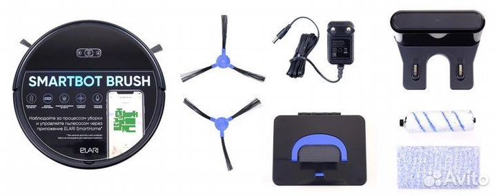 Робот-пылесос elari SmartBot Brush черный