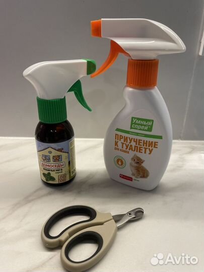 Комплект. Спреи и когтерезка для котенка