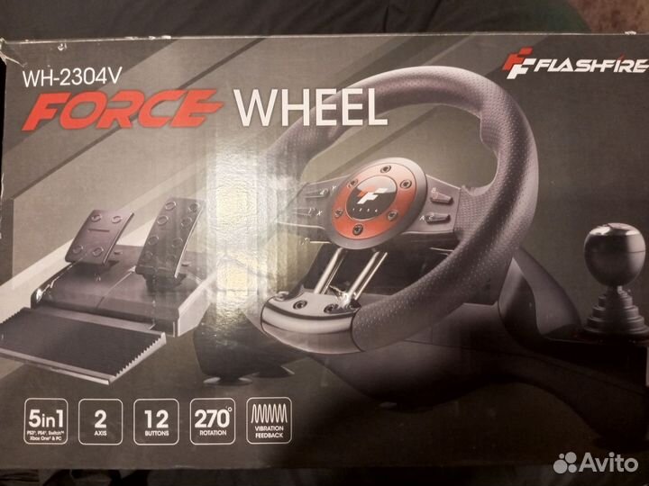 Игровой руль Force Wheel WH-2304V