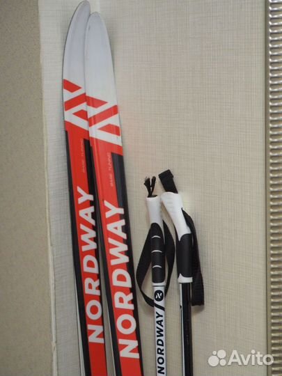 Лыжи, палки, ботинки nordway детские