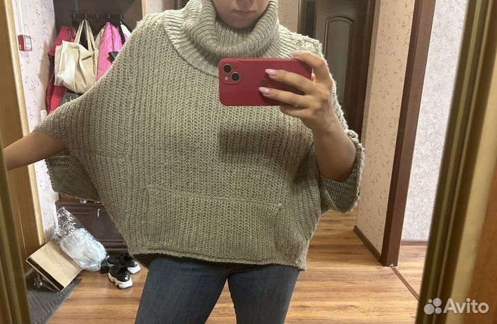 Свитер пончо