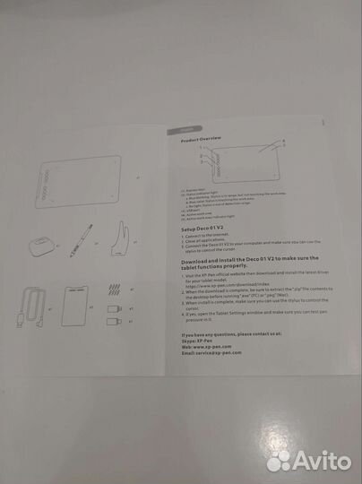 Графический планшет xp pen deco 01 v2