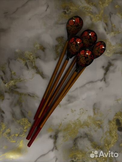 Деревянные ложки хохлома