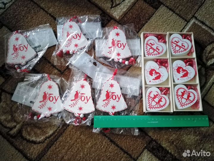 Деревянные елочные игрушки