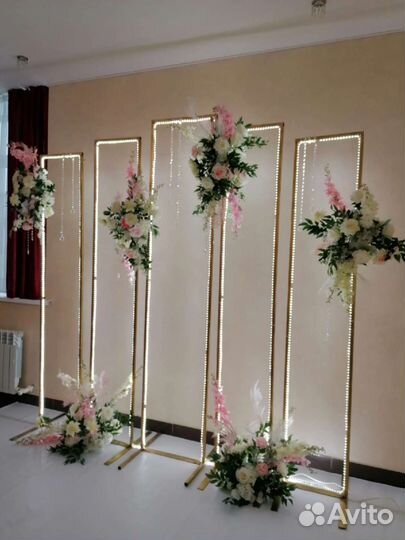 Свадебное оформление, фотозона на выпускной