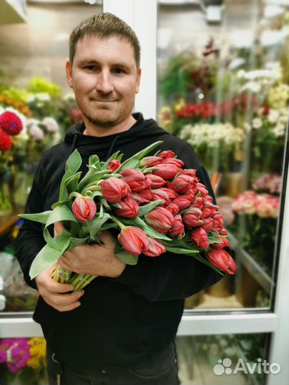 Тюльпан пионовидный Букет из тюльпанов Тюльпаны