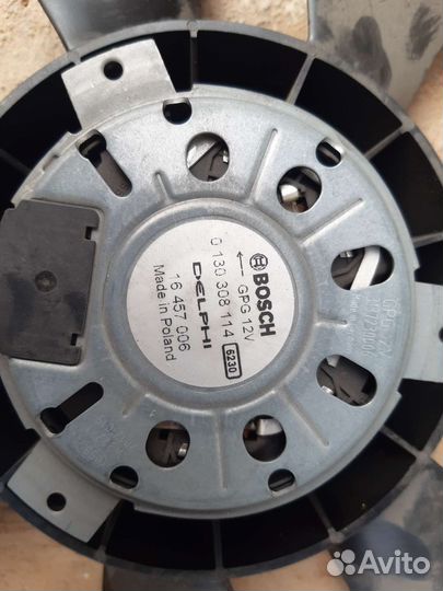 Вентилятор охлаждения opel