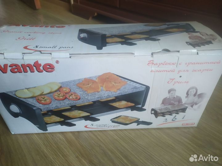 Электро барбекю-гриль с гранитной плитой Новый