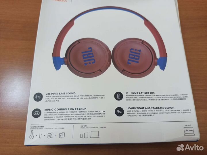Беспроводные наушники JBL JR310BT Bluetooth