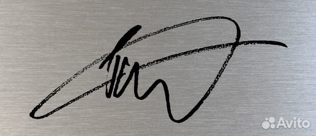 Пол Андерсон Острые козырьки автограф на металле