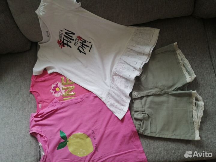 Пакет одежды на девочку ростом 122-128см
