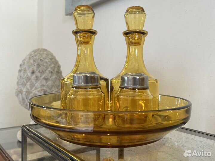 Круэт для специй крупный янтарное стекло. Испания