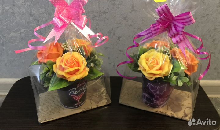 Мыло ручной работы « букеты»