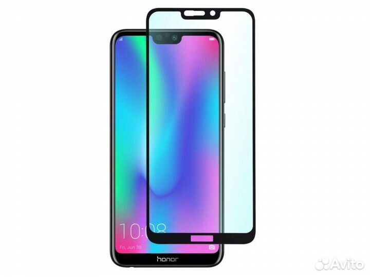 Стекло для Huawei Honor 8C 5D (черный)