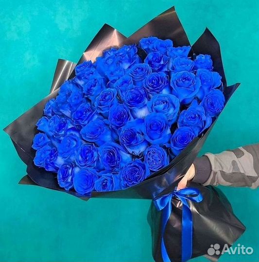 Синие розы Букеты доставка