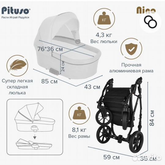 Коляска люлька и автолюлька