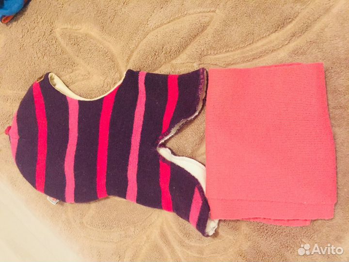 Шапка шлем kivat и шарф