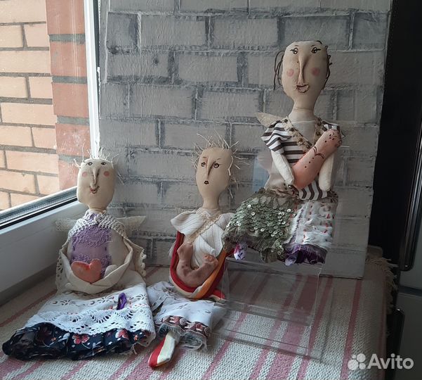 Куклы ангелы текстильные