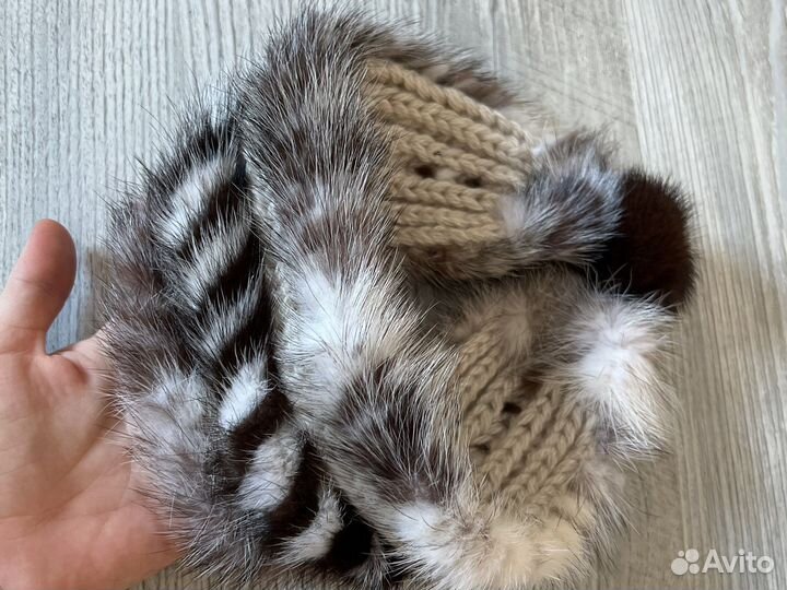 Повязка на голову меховая