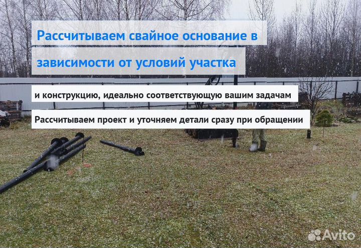 Сваи винтовые для фундамента