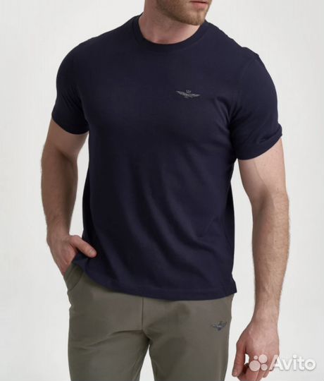 Однотонная футболка aeronautica militare