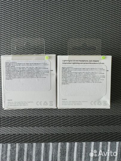 Переходник Apple с Lightning на Jack 3,5mm