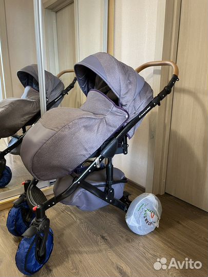 Коляска 3 в 1 эко-кожа Alis Camaro Алис Камаро