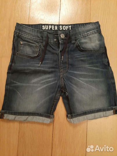 Джинсовые шорты р.128