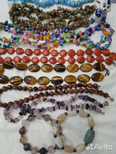 Бусы,браслеты из натуральных камней