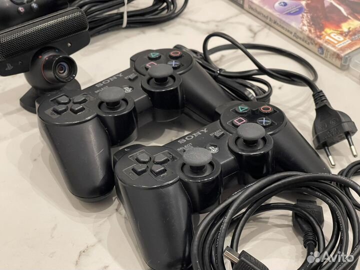 Игровая приставка ps3 slim playstation с играми