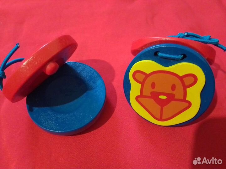 Кастаньеты новые деревянные фламенко (пара)