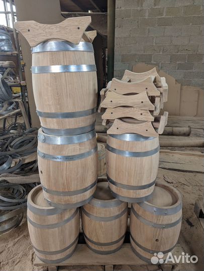Дубовая бочка 20л из кавказского скального дуба