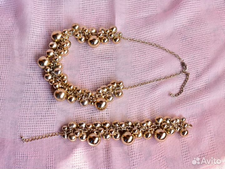 Колье и браслет. Бижутерия