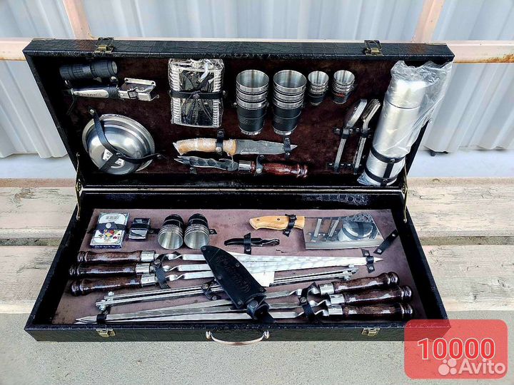 Шашлычный набор. Подарочный набор шампуров