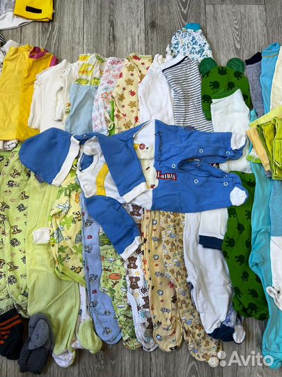 Большой пакет/пакетом вещей на мальчика 0-6 m