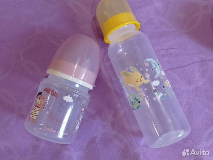 Соска пустышка avent+2 футляра и бутылочки