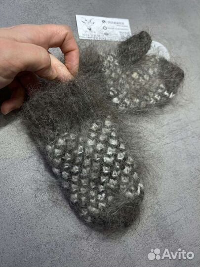 Варежки пуховые детские