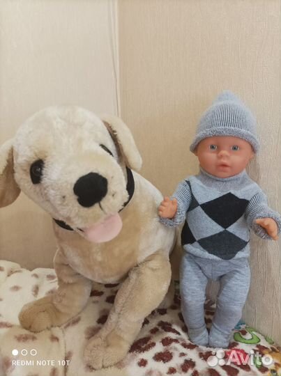 Большая мягкая игрушка собака (Граф)