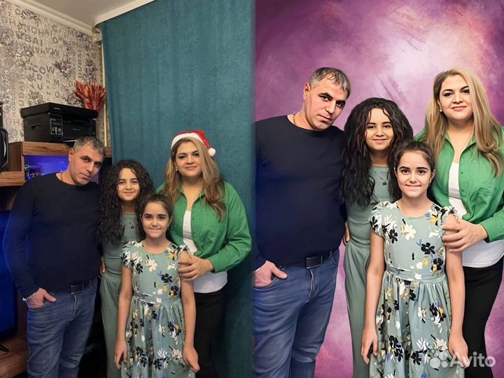 Печать портрета на холсте по фото love is