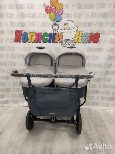 Коляска для двойни Indigo Charlotte Sity Duo