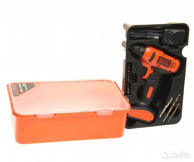 Дрель-шуруповерт с акб 12.0В 1.5Ач (кейс) black&de