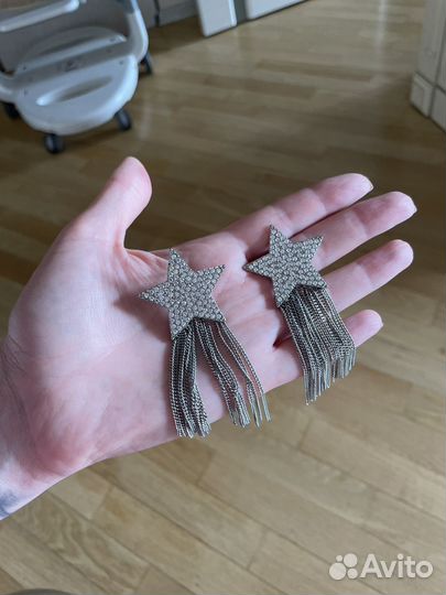 Серьги звезды
