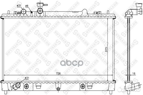 10-26703-SX радиатор системы охлаждения АКПП M