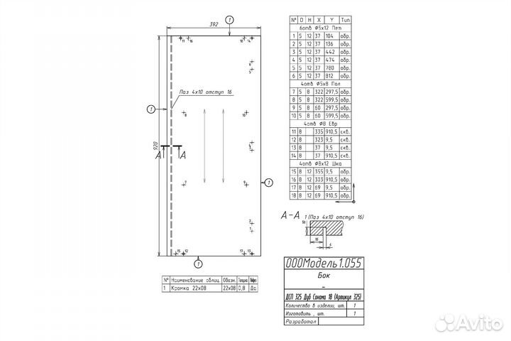 Проектирование мебели. Чертежи-Схемы. Проект кухни