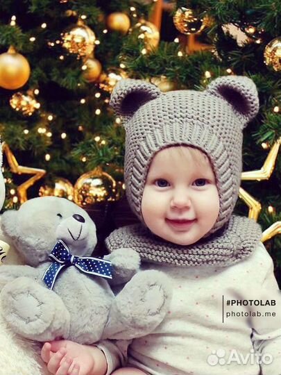 Детская шапка вязаная