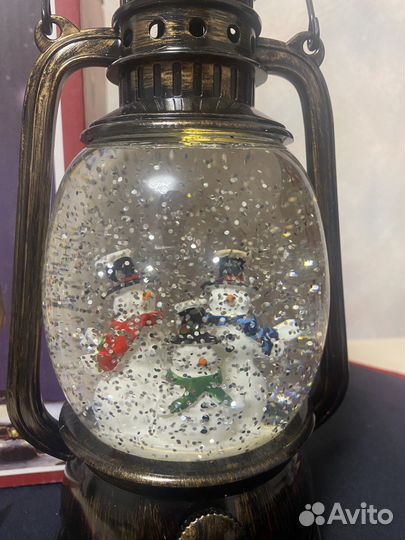 Фонарь новогодний с подсветкой