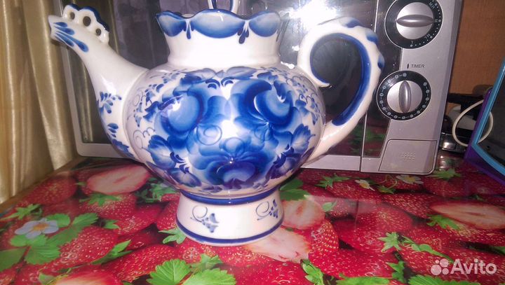 Заварочный чайник Гжель большой