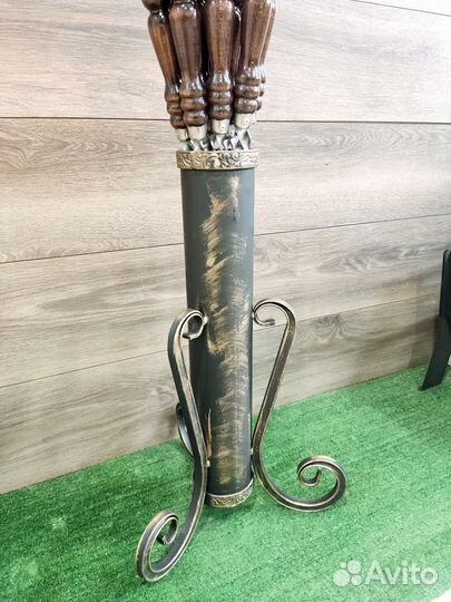 Подставка для шампуров кованная